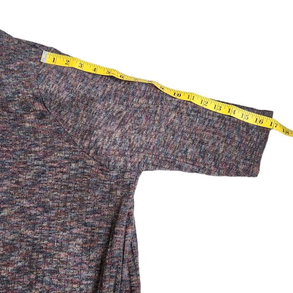 Lane Bryant Grey Marl Duster Over Piece Sweater Cardigan Size 22/24 - Picture 5 of 7